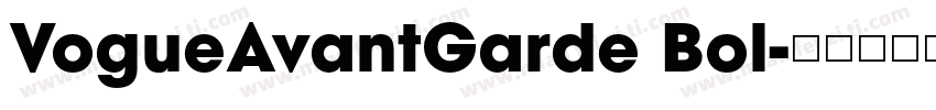 VogueAvantGarde Bol字体转换